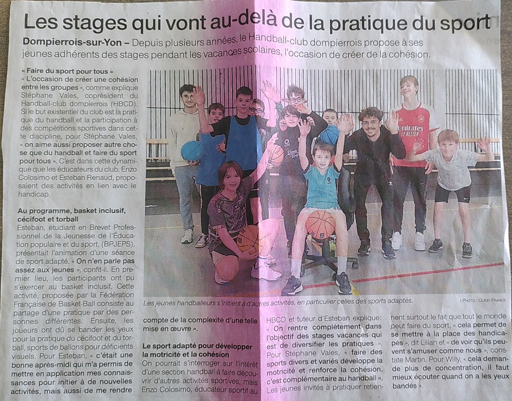 Sensibilisation article